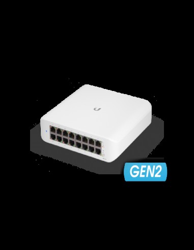 16-портов гигабитен PoE комутатор...